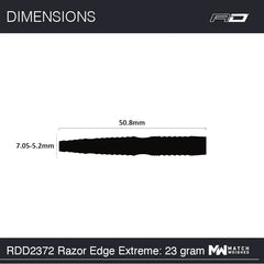 Red Dragon Razor Edge Extreme Steeldarts 21g, 22g, 23g, 24g