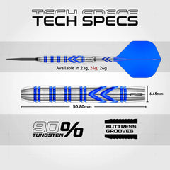 Red Dragon Gerwyn Price  Iceman Blue 90% Switch Point Steeldarts 22g, 24g, 26g