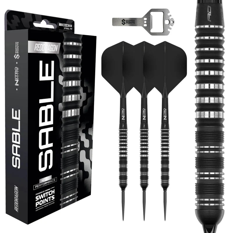 Red Dragon Sable 01 90% Parallel Switch Point Steeldarts 21g, 22g, 23g, 24g
