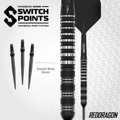 Red Dragon Sable 01 90% Parallel Switch Point Steeldarts 21g, 22g, 23g, 24g
