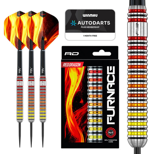 Red Dragon Darts Furnace Steeldarts 90% Wolfram-Kern