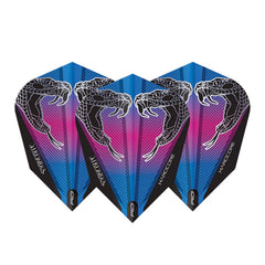 Red Dragon Peter Wright Snake Black Transparent Hardcore V Standard Flights