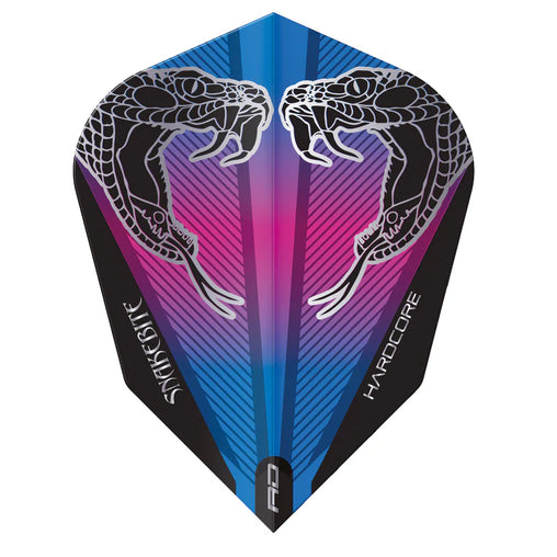 Red Dragon Peter Wright Snake Black Transparent Hardcore V Standard Flights