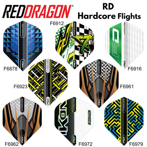 Red Dragon Hardcore Flights - verschiedene Designs 1