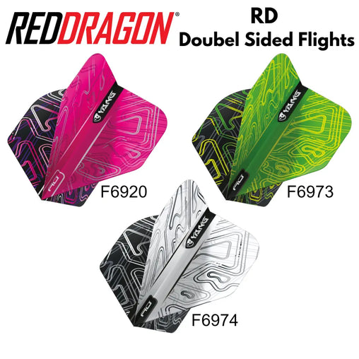 Red Dragon Ying Yang  Flights - verschiedene Designs 1