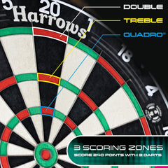 Harrows Quadro 240 Steeldartboard