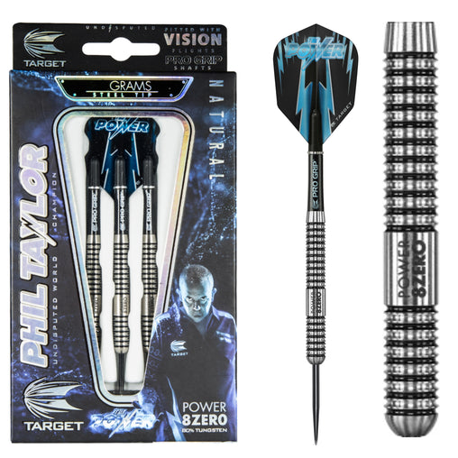 Target Phil Taylor Power 8zero Steeldarts 21g, 23g, 24g, 25g, 26g