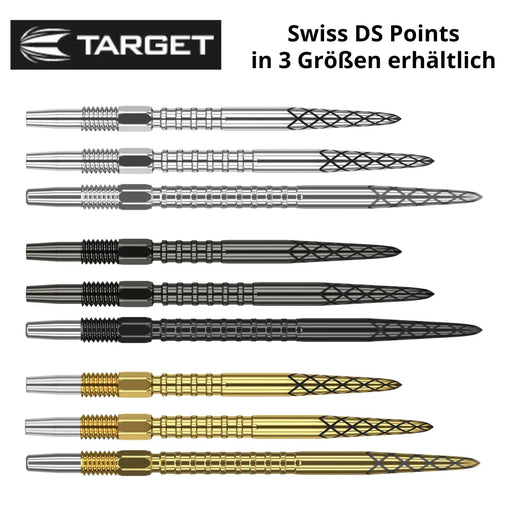 Target Swiss DS Point Silber, Schwarz, Gold