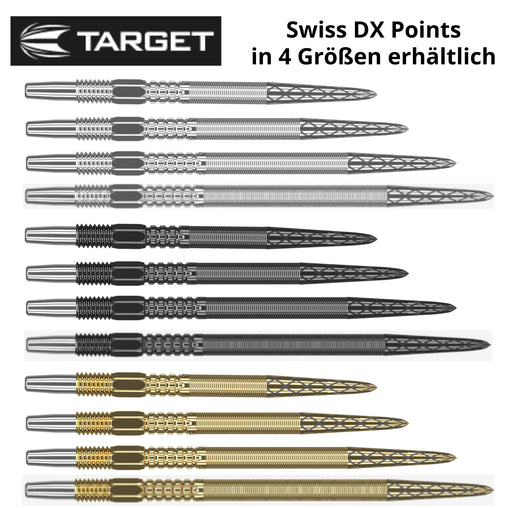 Target Swiss DX Point Silber, Schwarz, Gold