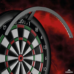 MISSION Torus ST Dartboard Lighting - für Soft Tip Dartboards - Schwarz - USB