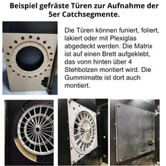 Aussenring - Fangring - 5 Catch Segmente für Darts mit 5 Segmenten als Aussenring