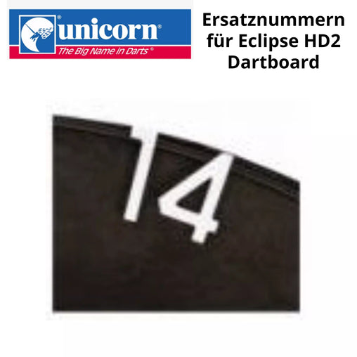 Unicorn Ersatznummern für Eclipse HD2 Dartboard