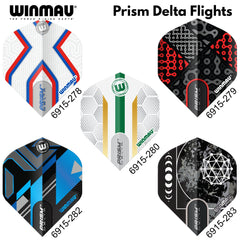 Winmau Prism Delta Dart Flights - verschiedene Designs 2