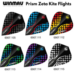 Winmau Prism Zeta Dart Flights - Kite - various designs 1