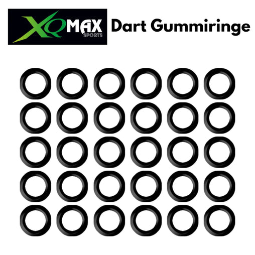 XQ Max Gummiringe für Dartschäfte, Dart O-Ringe - 30 Stück