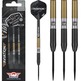 Bulls NL Aviation Ringed Black and Gold Steeldarts 22g,23g,24g