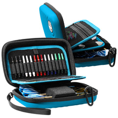 Bulls Orbis Dartcase XL Dartkoffer in 5 Farben für 2 Sätze Darts - Dart Tasche - Blue - FutureDart