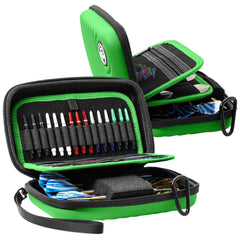Bulls Orbis Dartcase XL Dartkoffer in 5 Farben für 2 Sätze Darts - Dart Tasche - Green - FutureDart
