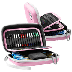 Bulls Orbis Dartcase XL Dartkoffer in 5 Farben für 2 Sätze Darts - Dart Tasche - Pink - FutureDart