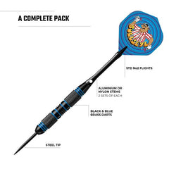 Bullseye Darts - 2 Sets Darts - Bully Design - Steeldarts 24g - FutureDart