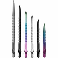 Caliburn EZ - EVO Dart Points Grooved Silver - Black - Coral - Silver - 28 mm - FutureDart
