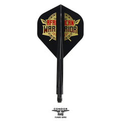 Condor AXE AFRICAN W. Inspiration2 Devon Petersen Standard Shape Flight Stems Shafts - White - S= 21.5mm - FutureDart