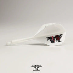 Condor AXE AFRICAN W. Inspiration2 Devon Petersen Standard Shape Flight Stems Shafts - White - S= 21.5mm - FutureDart