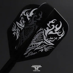 Condor AXE DEER Yoshino Hiroyuki Standard / Small Shape Flight Stems Shafts - Black Small - S= 21.5mm - FutureDart