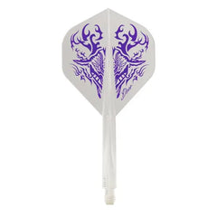 Condor AXE DEER Yoshino Hiroyuki Standard / Small Shape Flight Stems Shafts - Clear Standard - S= 21.5mm - FutureDart