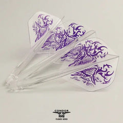 Condor AXE DEER Yoshino Hiroyuki Standard / Small Shape Flight Stems Shafts - Clear Standard - S= 21.5mm - FutureDart