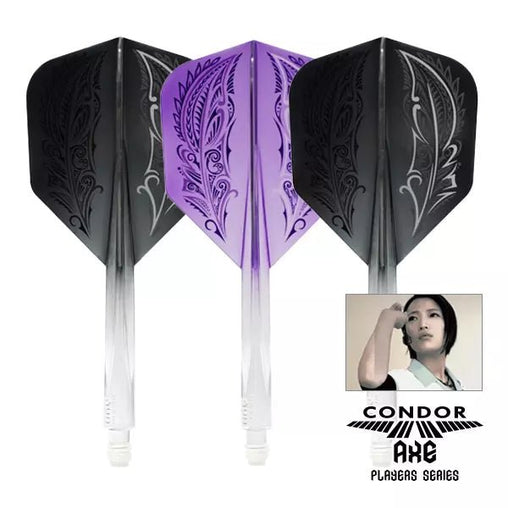 Condor AXE Feather Gradation Small Shape Flight Stems Shafts - S= 21.5mm - FutureDart