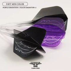 Condor AXE Feather Gradation Small Shape Flight Stems Shafts - S= 21.5mm - FutureDart