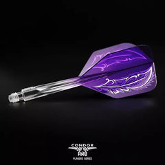 Condor AXE Feather Gradation Small Shape Flight Stems Shafts - S= 21.5mm - FutureDart