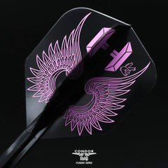 Condor AXE Flap Wings Small Shape Flight Stems Shafts - Black - S= 21.5mm - FutureDart