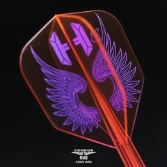 Condor AXE Flap Wings Small Shape Flight Stems Shafts - Neon Pink - S= 21.5mm - FutureDart