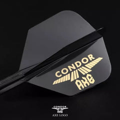 Condor AXE Logo Small Shape Flight Stems Shafts - Black - S= 21.5mm - FutureDart