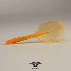 Condor AXE Neon Small Shape Flight Stems Shafts - Neon Gelb - S= 21.5mm - FutureDart