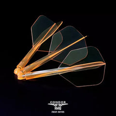 Condor AXE Neon Small Shape Flight Stems Shafts - Neon Gelb - S= 21.5mm - FutureDart