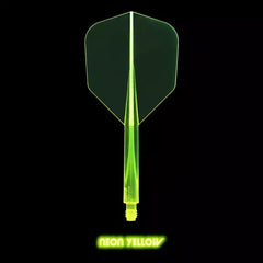 Condor AXE Neon Small Shape Flight Stems Shafts - Neon Gelb - S= 21.5mm - FutureDart