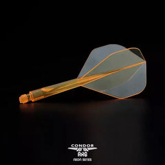 Condor AXE Neon Standard Shape Flight Stems Shafts - Neon Gelb - S= 21.5mm - FutureDart