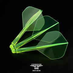 Condor AXE Neon Standard Shape Flight Stems Shafts - Neon Gelb - S= 21.5mm - FutureDart