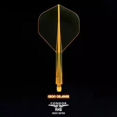 Condor AXE Neon Standard Shape Flight Stems Shafts - Neon Gelb - S= 21.5mm - FutureDart