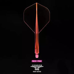 Condor AXE Neon Standard Shape Flight Stems Shafts - Neon Orange - S= 21.5mm - FutureDart