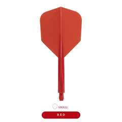 Condor AXE Small Shape Flight Stems Shafts - Red - S= 21.5mm - FutureDart
