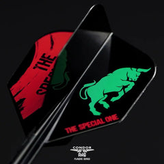 Condor AXE Special One Inspiration2 Small Shape Flight Stems Shafts - Black - S= 21.5mm - FutureDart