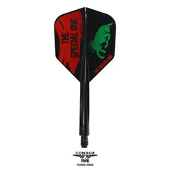 Condor AXE Special One Inspiration2 Small Shape Flight Stems Shafts - Clear - S= 21.5mm - FutureDart