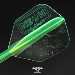 Condor AXE Stowe Buntz NEON NIGHTMARE Standard, WingSlim, Small Shape Flight Stems Shafts - Small - S= 21.5mm - FutureDart