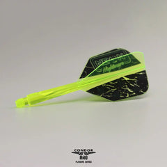 Condor AXE Stowe Buntz NEON NIGHTMARE Standard, WingSlim, Small Shape Flight Stems Shafts - Standard - S= 21.5mm - FutureDart