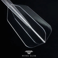 Condor AXE WING SLIM Shape Flight Stems Shafts - Clear - S= 21.5mm - FutureDart