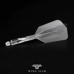 Condor AXE WING SLIM Shape Flight Stems Shafts - White - S= 21.5mm - FutureDart